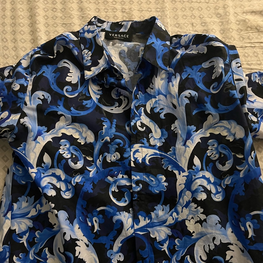 Boys Versace Button Down Shirt